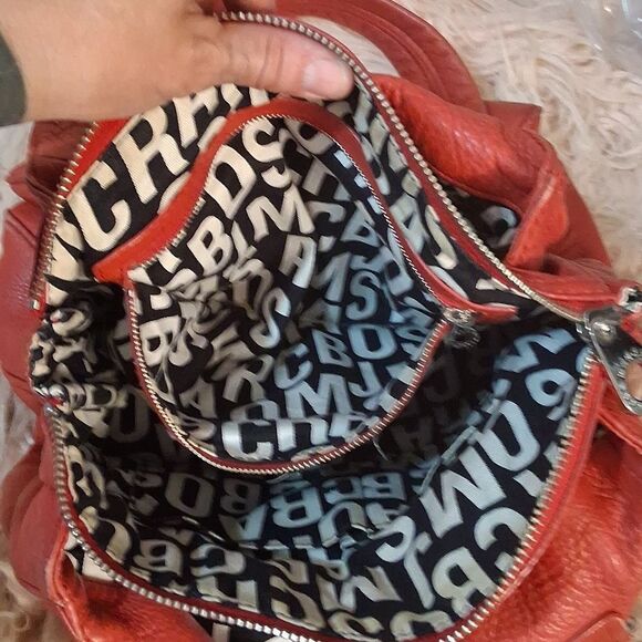 Marc By MARC JACOBS Vintage Red/orange Pebbled Leather Handbag - Picture 7 of 13